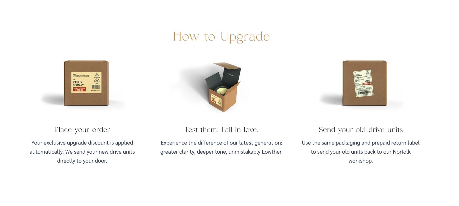 upgrade