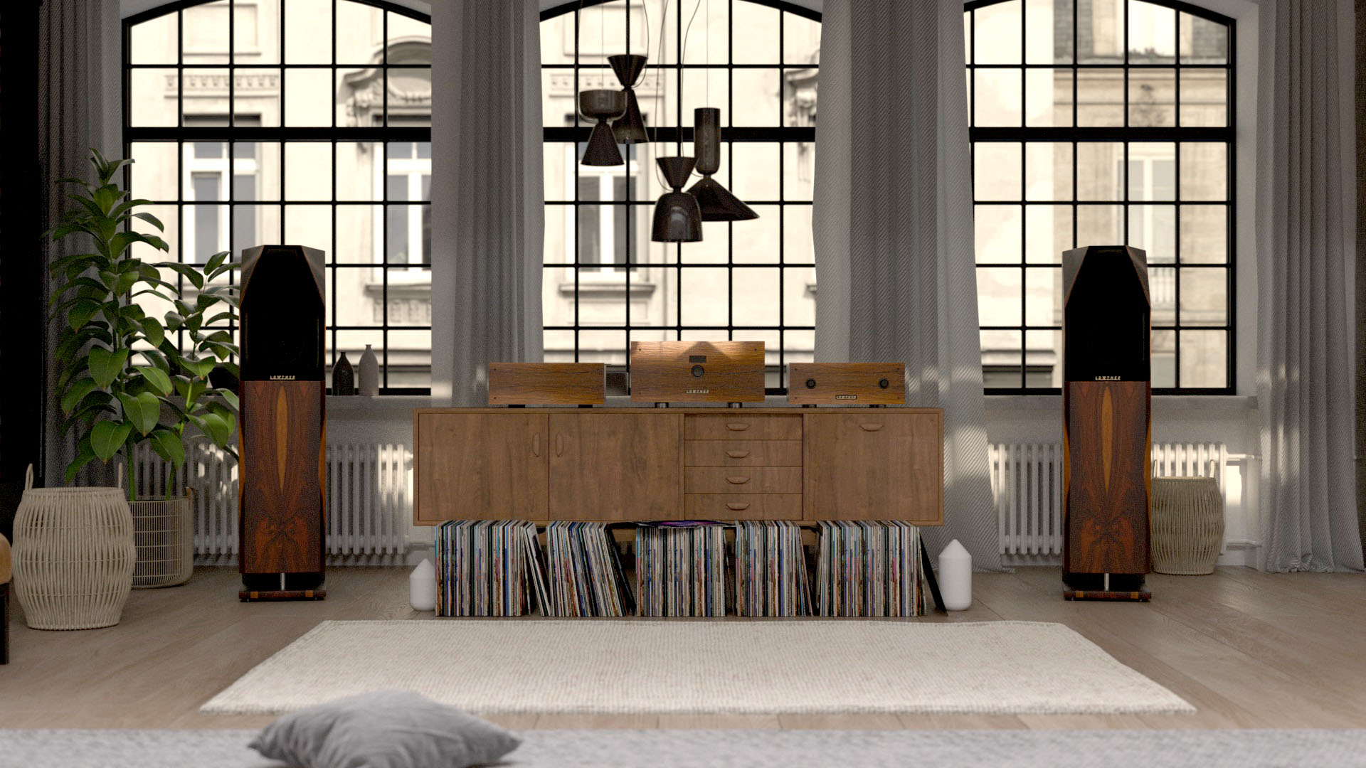 Almira front view with amplifiers