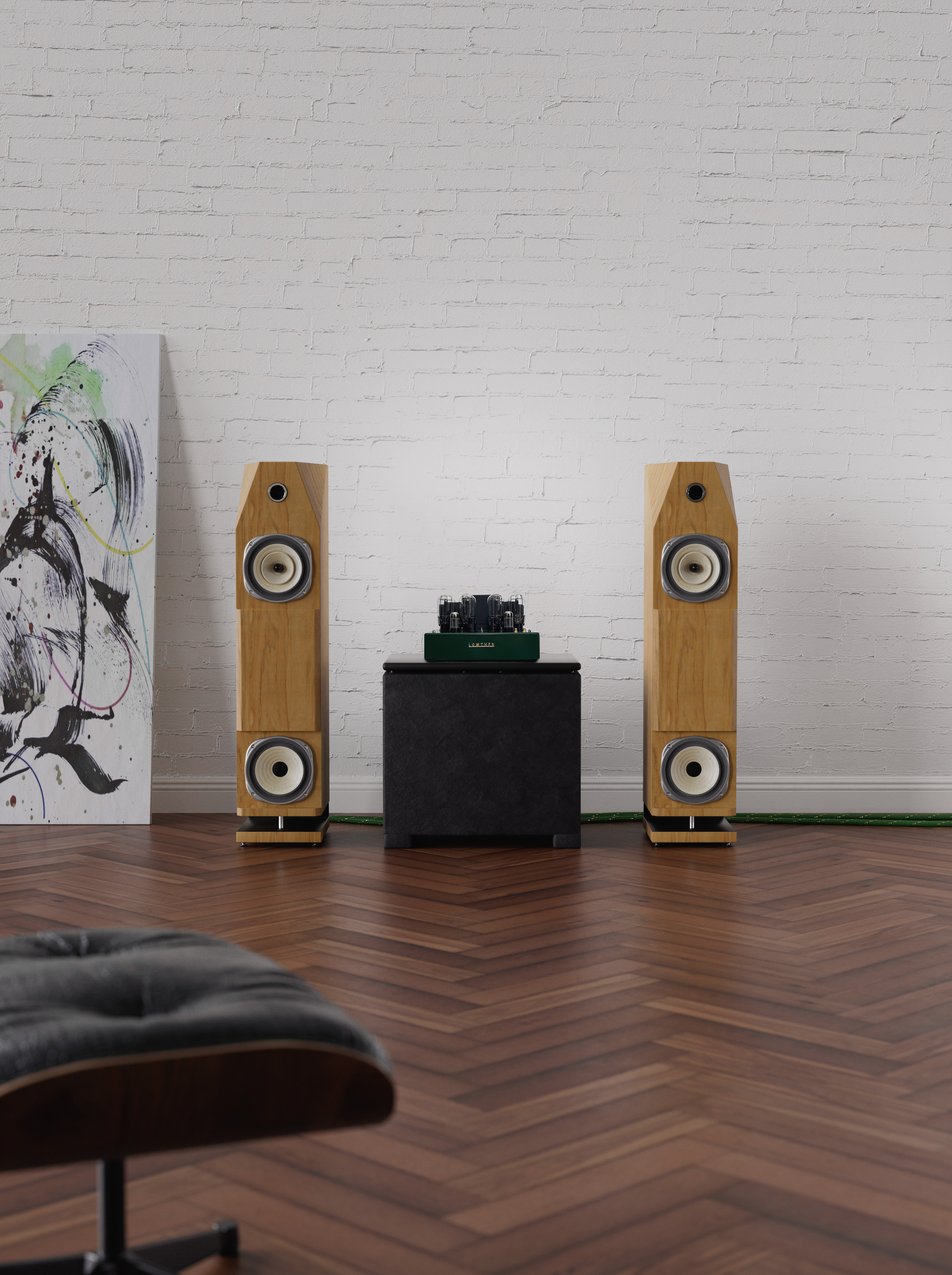 Edilia with PX4 in listening room